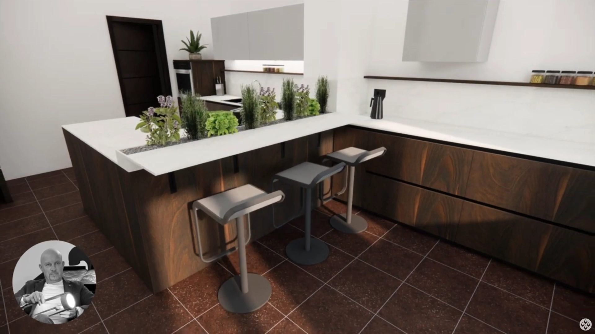 Creazione delle scene 3D SketchUp e renderizzazione con Enscape​.