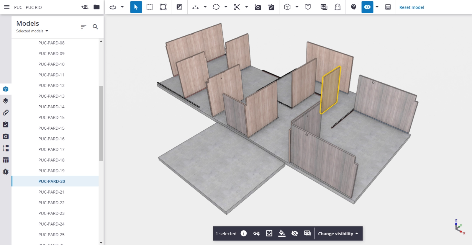 Modello 3D di SketchUp per lo sviluppo dell'assemblaggio